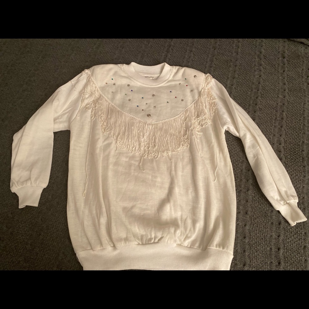 Fun, Cowgirl Motif Sweatshirt by Predictions - Picture 2 of 5